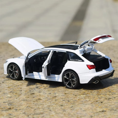 [TOY] 1:32 Audi 2019 RS6 White Model Car Die-Cast