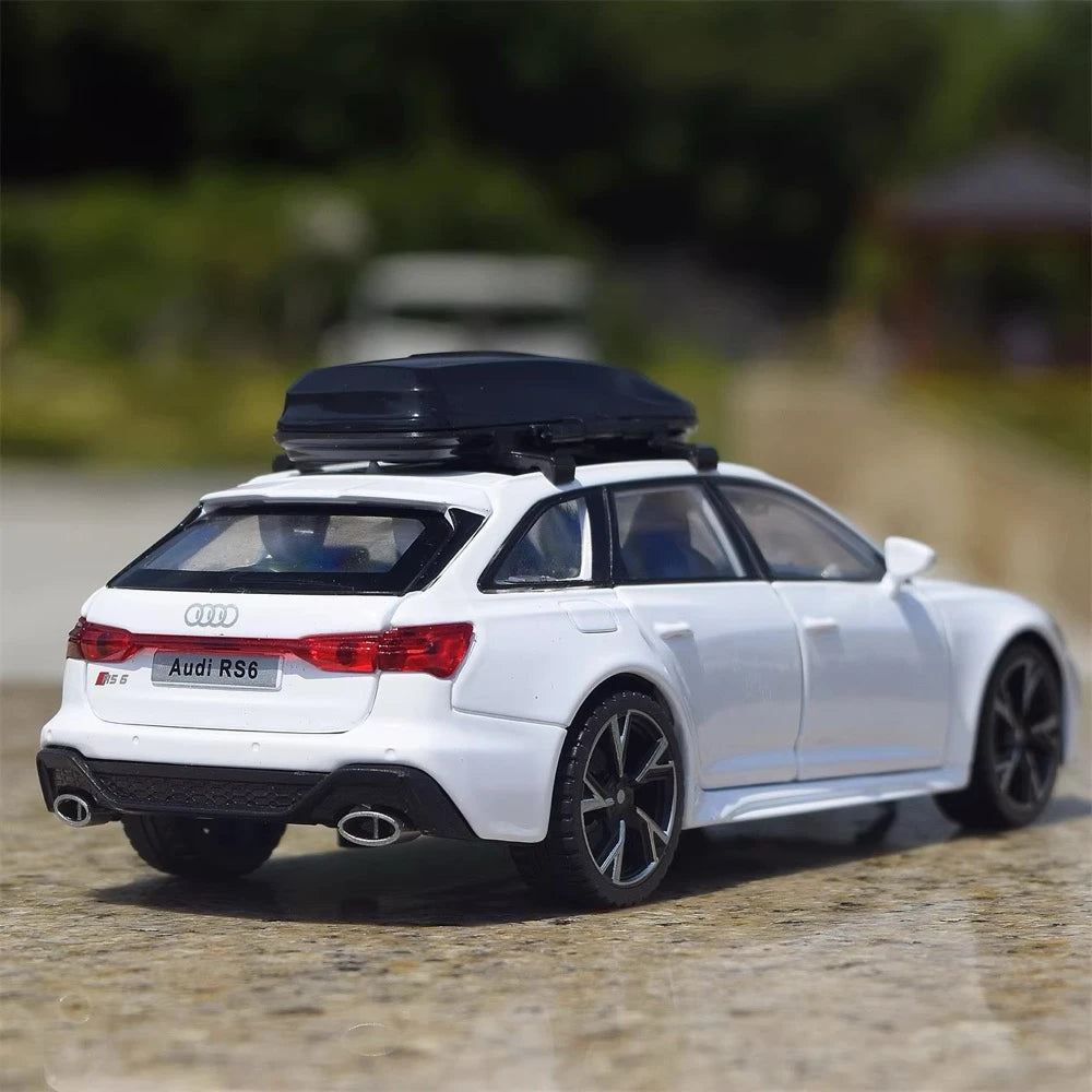 [TOY] 1:32 Audi 2019 RS6 White Model Car Die-Cast