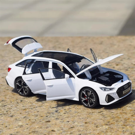 [TOY] 1:32 Audi 2019 RS6 White Model Car Die-Cast