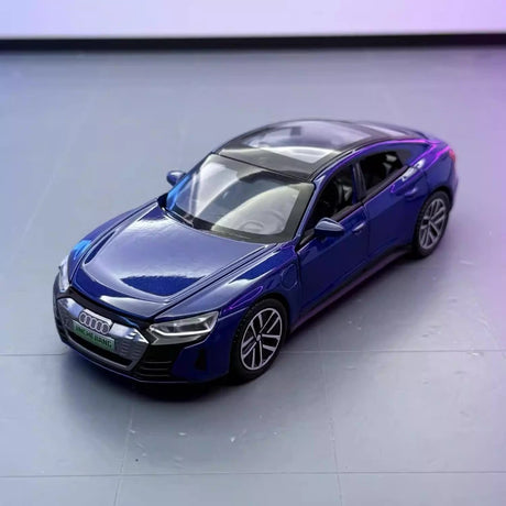 Audi 2021 E-Tron GT azul 1:32 – modelo de exposição em metal fundido