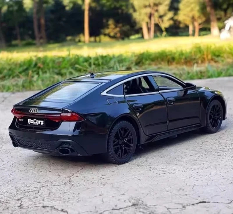 [TOY] 1:32 Audi 2024 RS7 Black Model Car Die-Cast