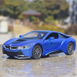 [TOY] 1:32 BMW 2013 I12 i8 Blue Model Car Die-Cast