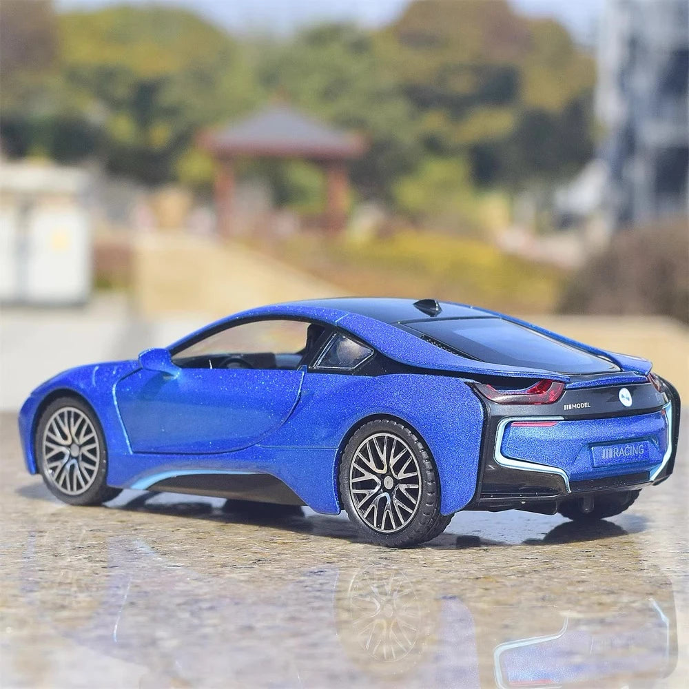 [TOY] 1:32 BMW 2013 I12 i8 Blue Model Car Die-Cast