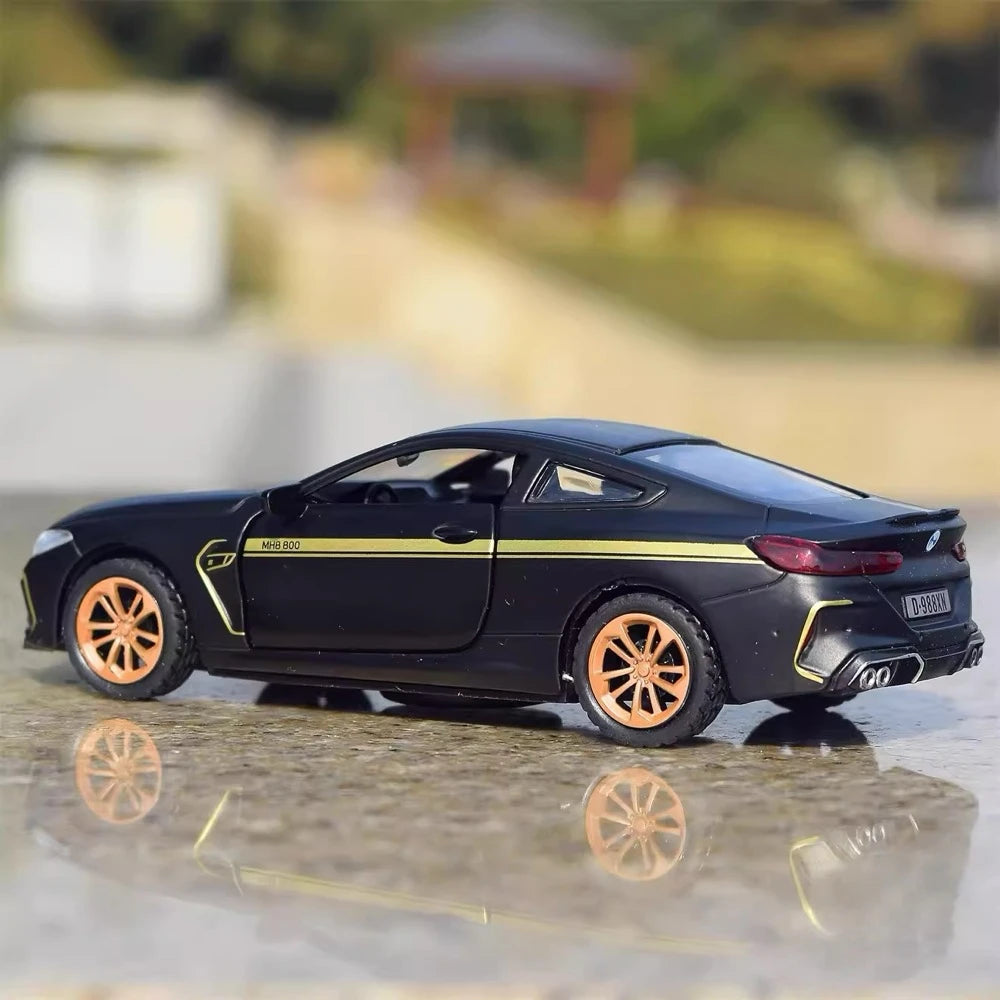 [TOY] 1:32 BMW 2019 F9X MANHART MH8 800 noir voiture miniature Die-Cast