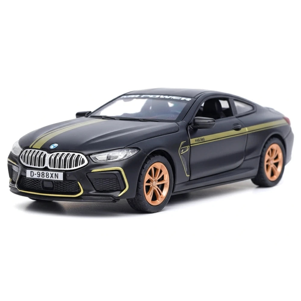 [TOY] 1:32 BMW 2019 F9X MANHART MH8 800 Black Model Car Die-Cast