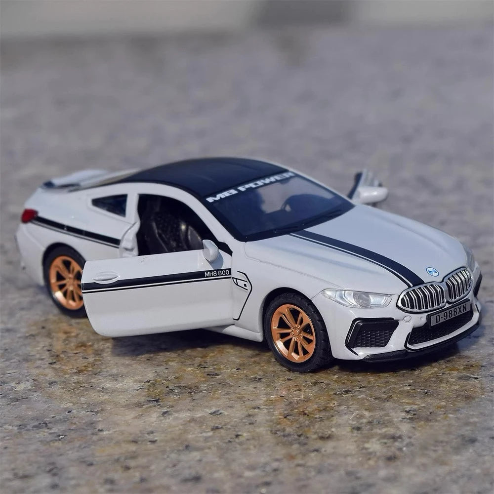 [TOY] 1:32 BMW 2019 F9X MANHART MH8 800 gris voiture miniature Die-Cast