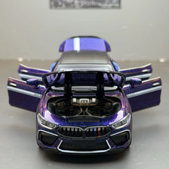 [TOY] 1:32 BMW 2019 F9X MANHART MH8 800 Purple Model Car Die-Cast