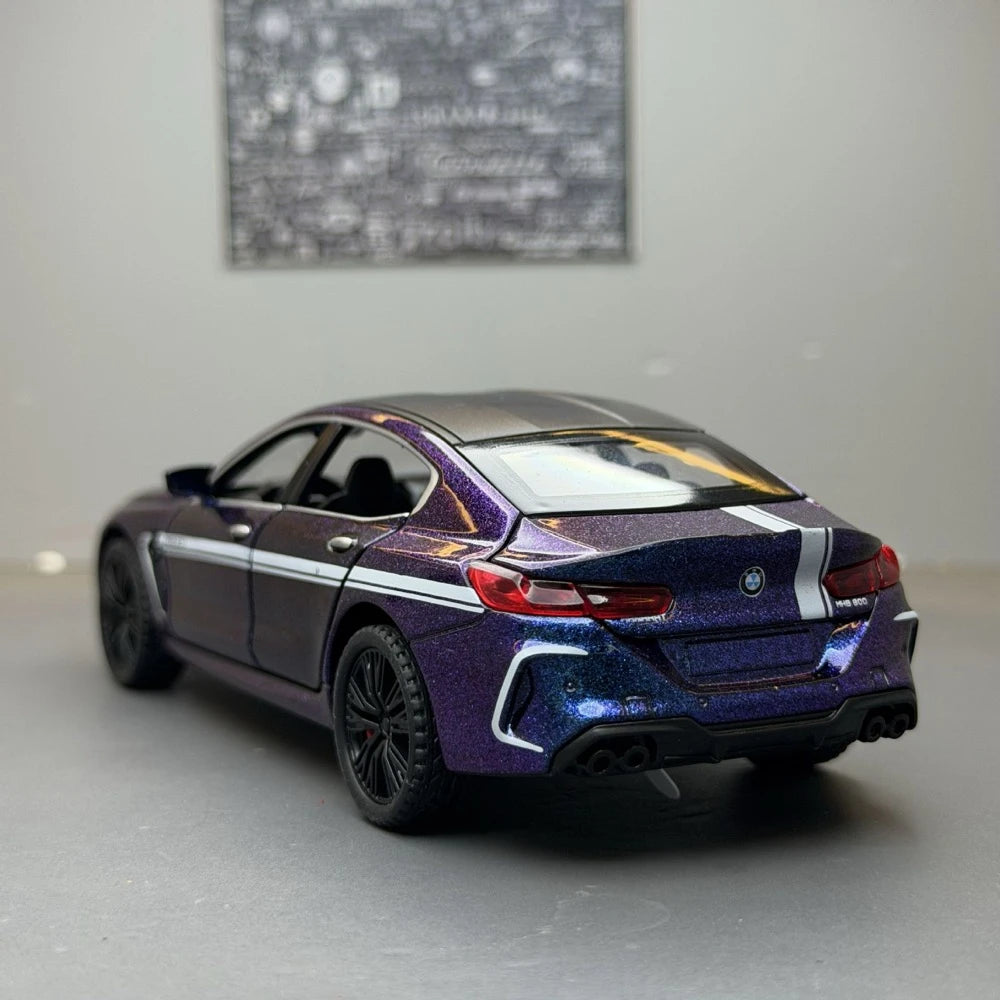 [TOY] 1:32 BMW 2019 F9X MANHART MH8 800 Purple Model Car Die-Cast