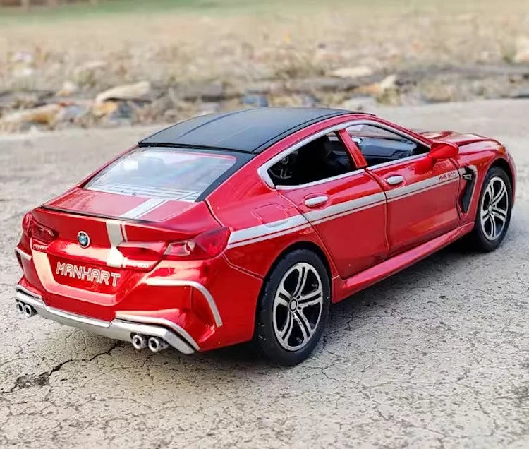 [TOY] 1:32 BMW 2019 F9X MANHART MH8 800 rosso modellino di auto Die-Cast