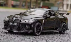 [TOY] 1:32 BMW 2021 G82 M4 Coupe Sport Black Model Car Die-Cast