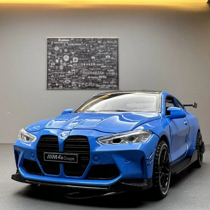 [TOY] 1:32 BMW 2021 G82 M4 Coupe Sport Blue Model Car Die-Cast