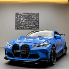 [TOY] 1:32 BMW 2021 G82 M4 Coupe Sport Blue Model Car Die-Cast