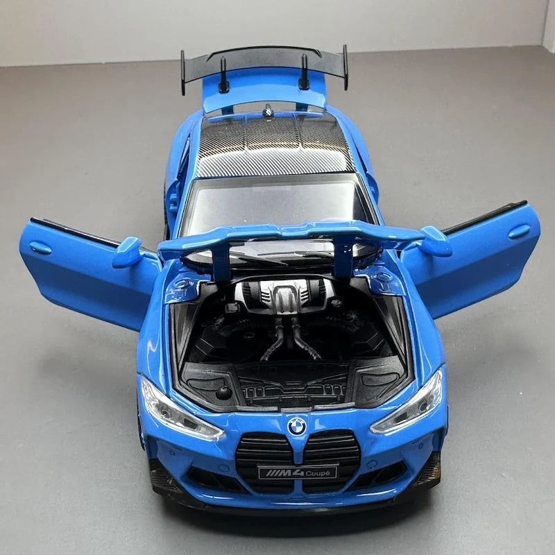 [TOY] 1:32 BMW 2021 G82 M4 Coupe Sport Blue Model Car Die-Cast