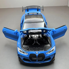 [TOY] 1:32 BMW 2021 G82 M4 Coupe Sport Blue Model Car Die-Cast