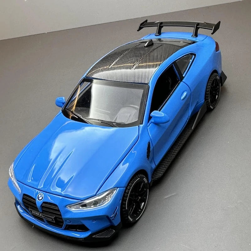 [TOY] 1:32 BMW 2021 G82 M4 Coupe Sport Blue Model Car Die-Cast