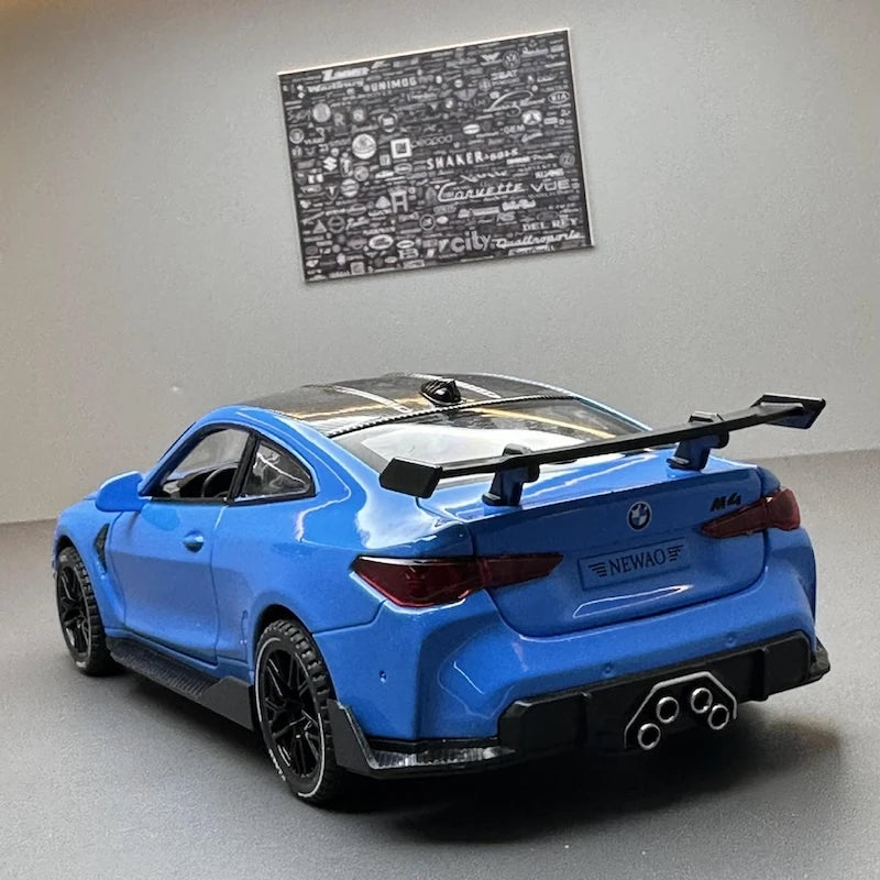 [TOY] 1:32 BMW 2021 G82 M4 Coupe Sport Blue Model Car Die-Cast