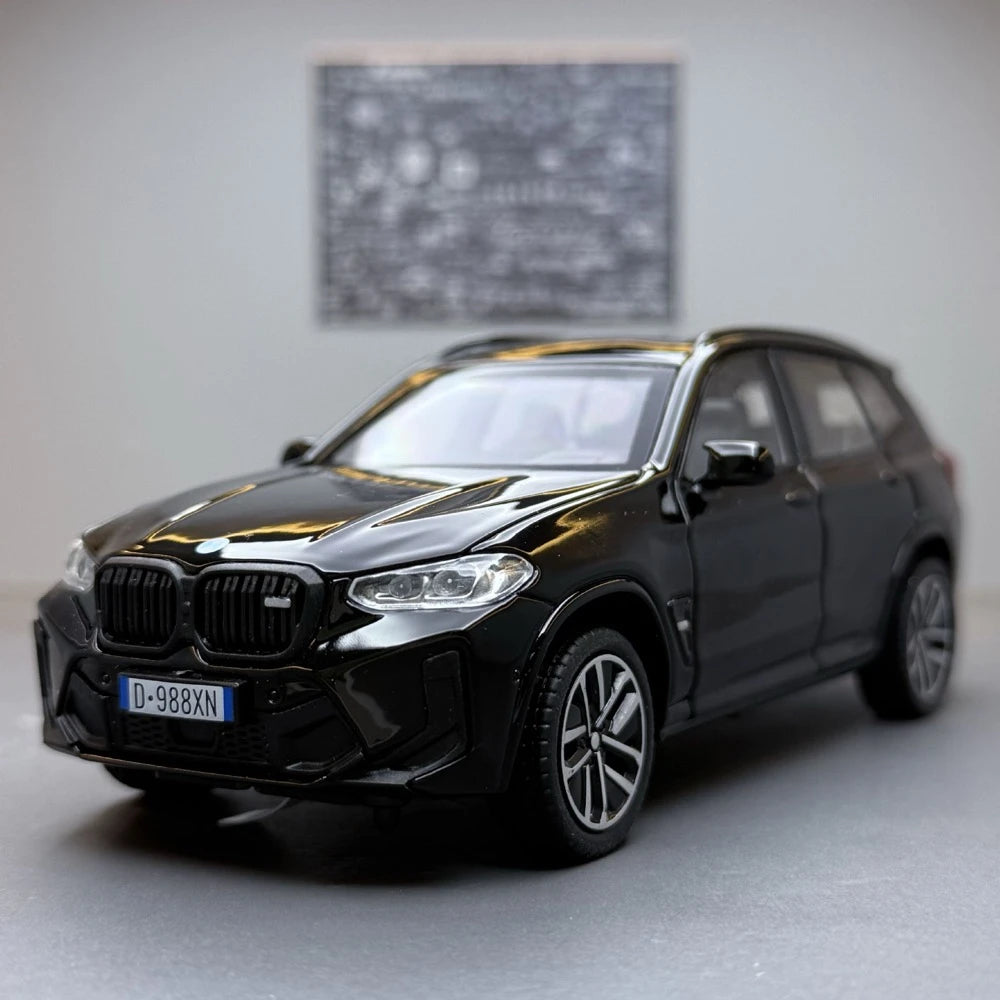 [TOY] 1:32 BMW 2022 F97 X3M nero modellino di auto Die-Cast