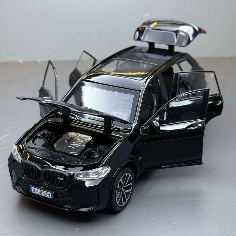 [TOY] 1:32 BMW 2022 F97 X3M Black Model Car Die-Cast
