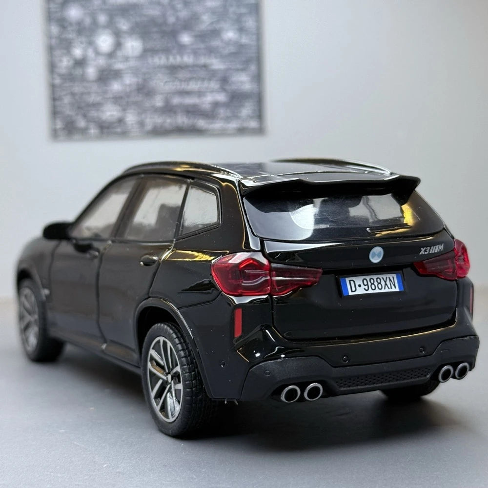 [TOY] 1:32 BMW 2022 F97 X3M nero modellino di auto Die-Cast