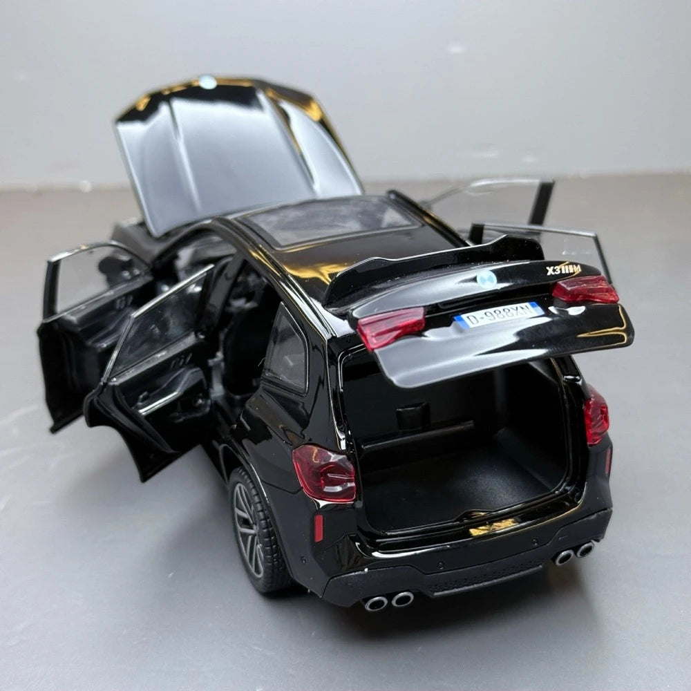 [TOY] 1:32 BMW 2022 F97 X3M nero modellino di auto Die-Cast