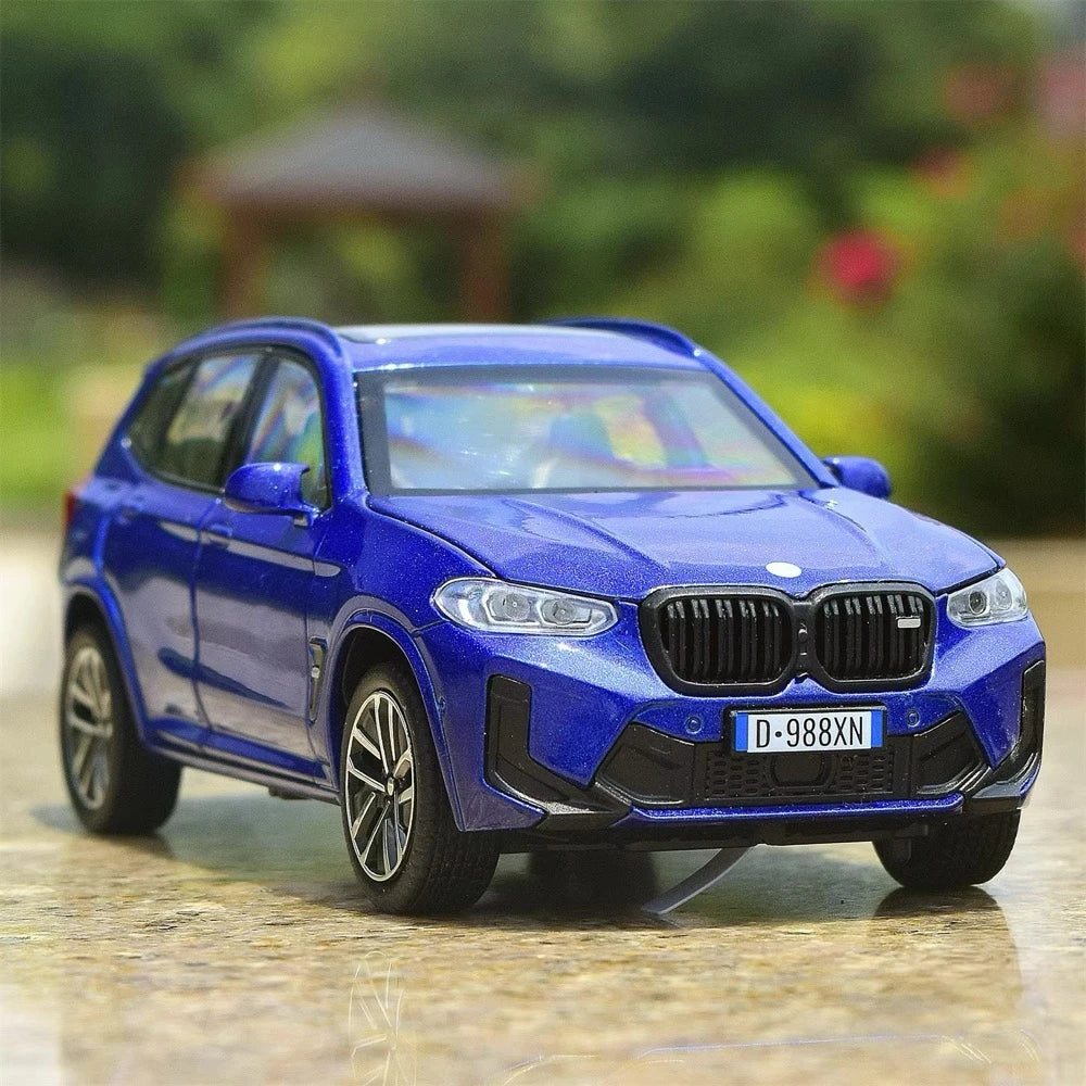 [TOY] 1:32 BMW 2022 F97 X3M blauw modelauto Die-Cast