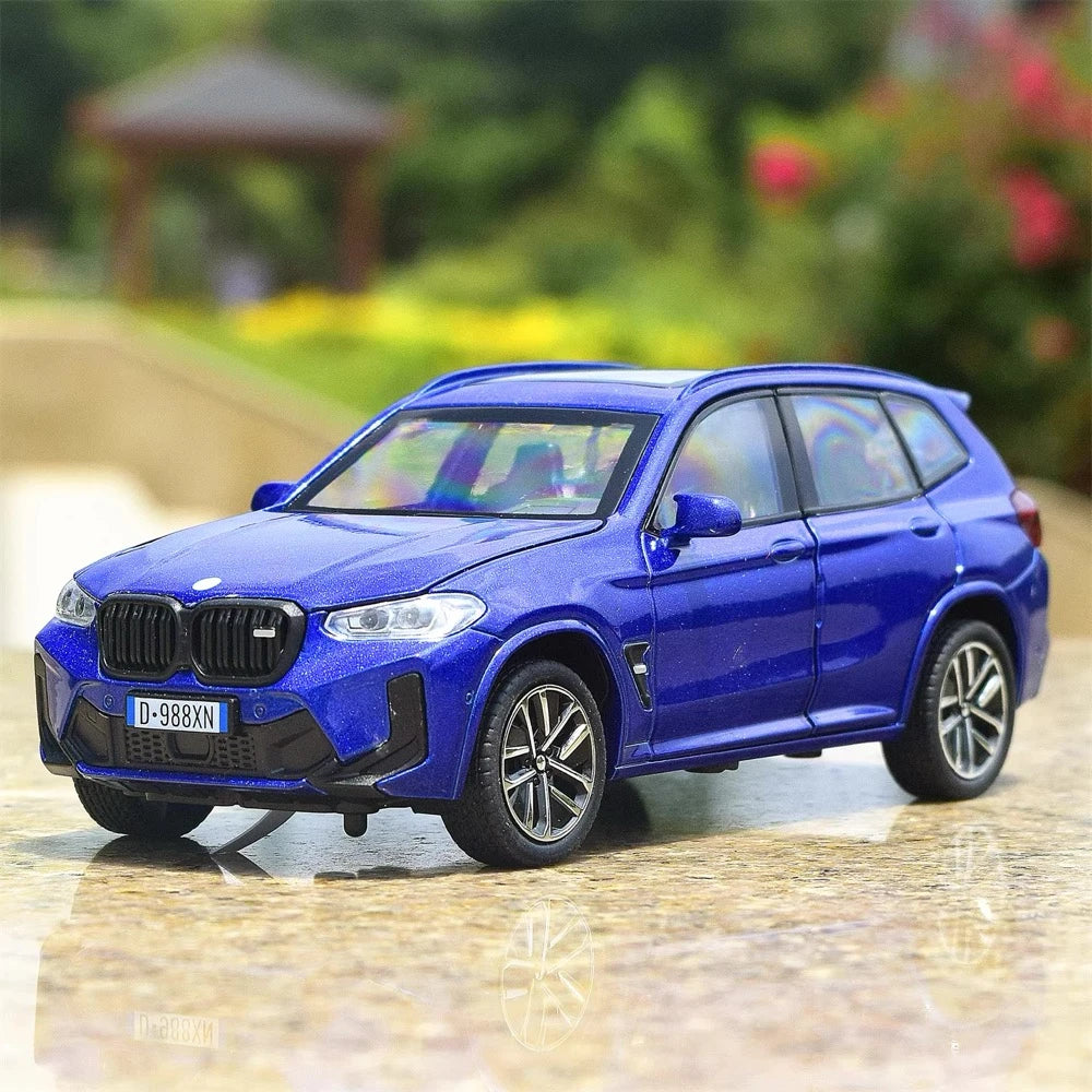 [TOY] 1:32 BMW 2022 F97 X3M Blue Model Car Die-Cast