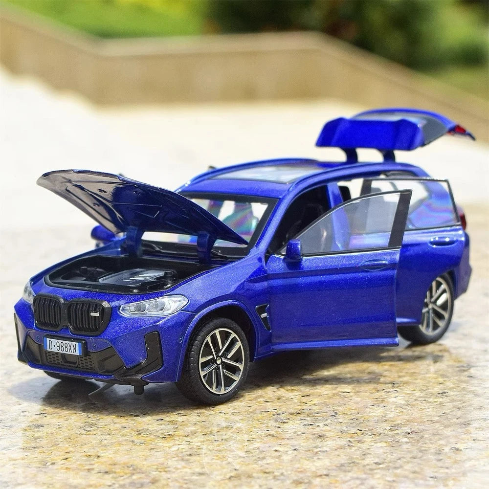 [TOY] 1:32 BMW 2022 F97 X3M Blue Model Car Die-Cast