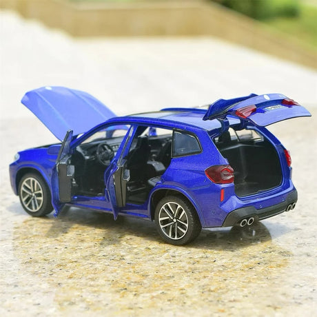 [TOY] 1:32 BMW 2022 F97 X3M Blue Model Car Die-Cast