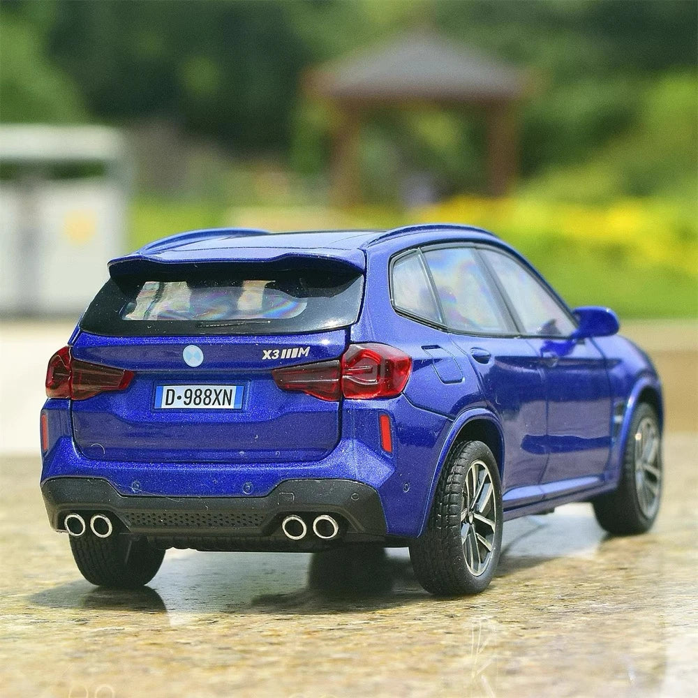 [TOY] 1:32 BMW 2022 F97 X3M Blue Model Car Die-Cast