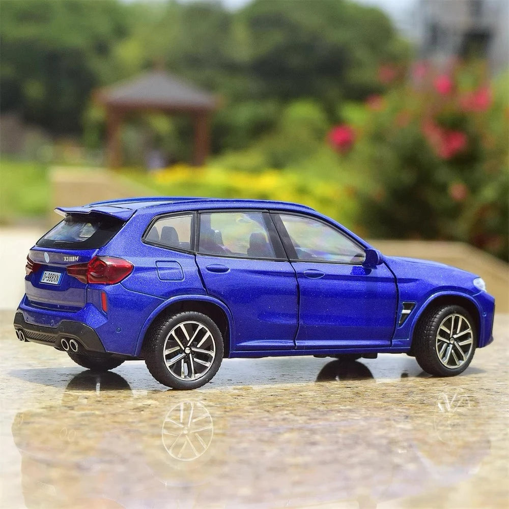 [TOY] 1:32 BMW 2022 F97 X3M Blue Model Car Die-Cast