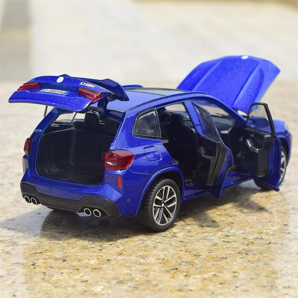 [TOY] 1:32 BMW 2022 F97 X3M Blue Model Car Die-Cast