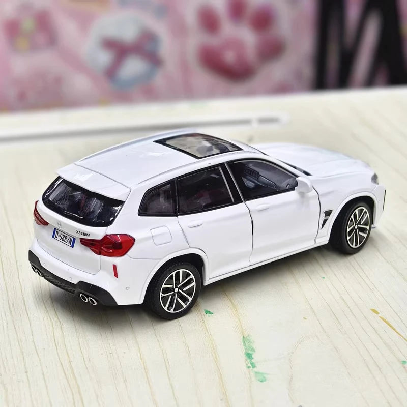 [TOY] 1:32 BMW 2022 F97 X3M White Model Car Die-Cast