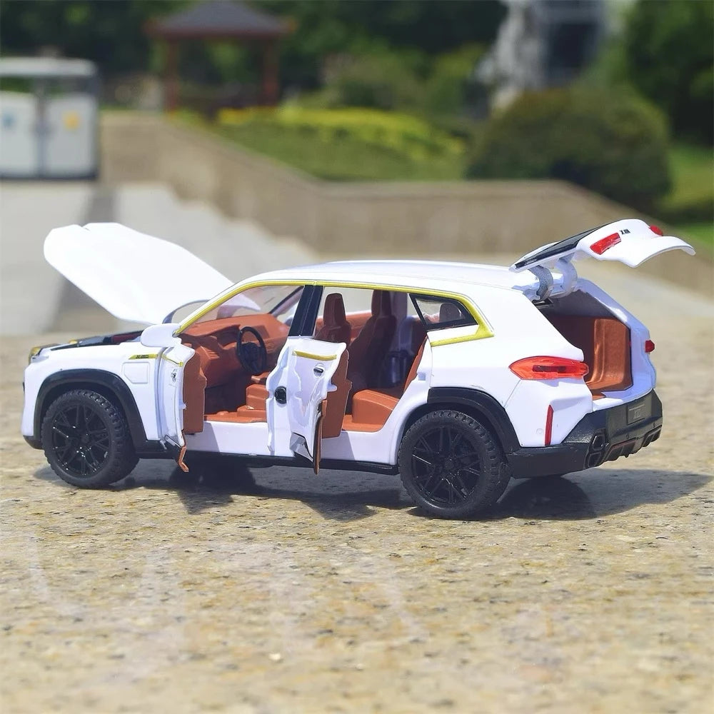 [TOY] 1:32 BMW 2022 G09 XM bianco modellino di auto Die-Cast