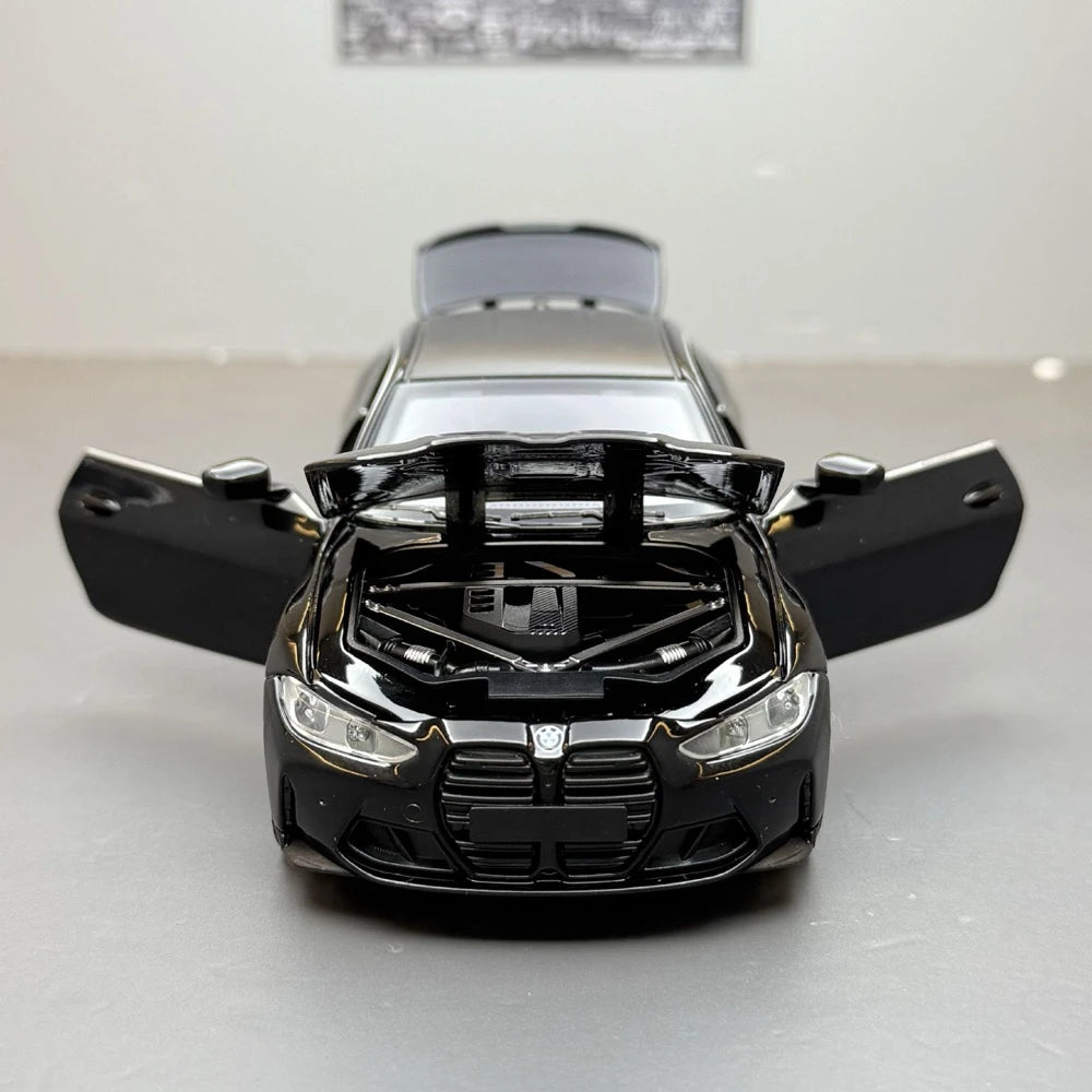 [TOY] 1:32 BMW 2023 G82 M4 Black Model Car Die-Cast