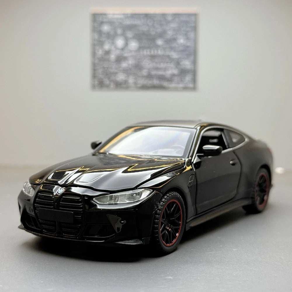 [TOY] 1:32 BMW 2023 G82 M4 Black Model Car Die-Cast