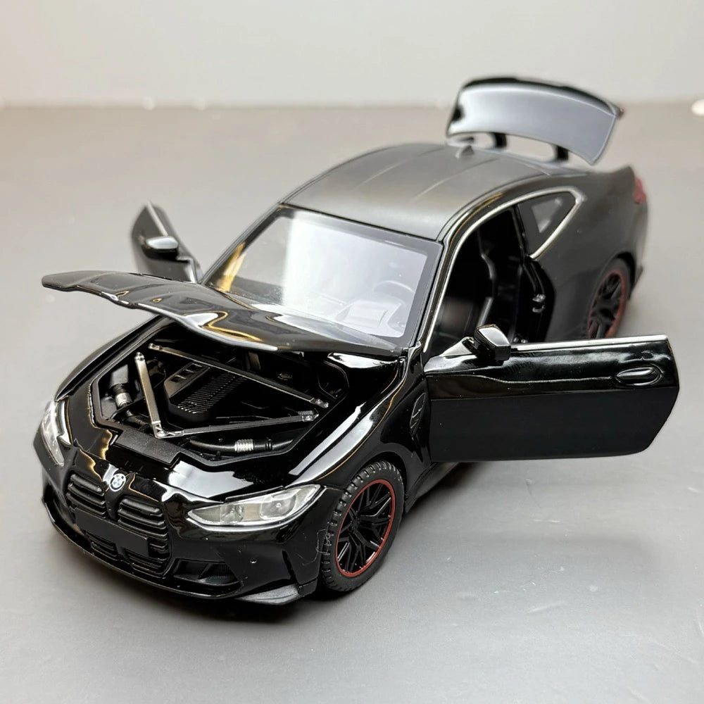 [TOY] 1:32 BMW 2023 G82 M4 Black Model Car Die-Cast