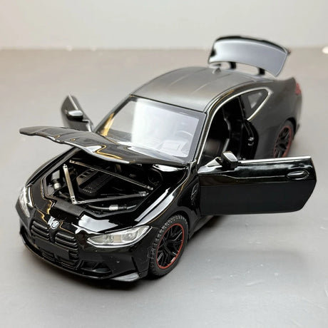 [TOY] 1:32 BMW 2023 G82 M4 Black Model Car Die-Cast