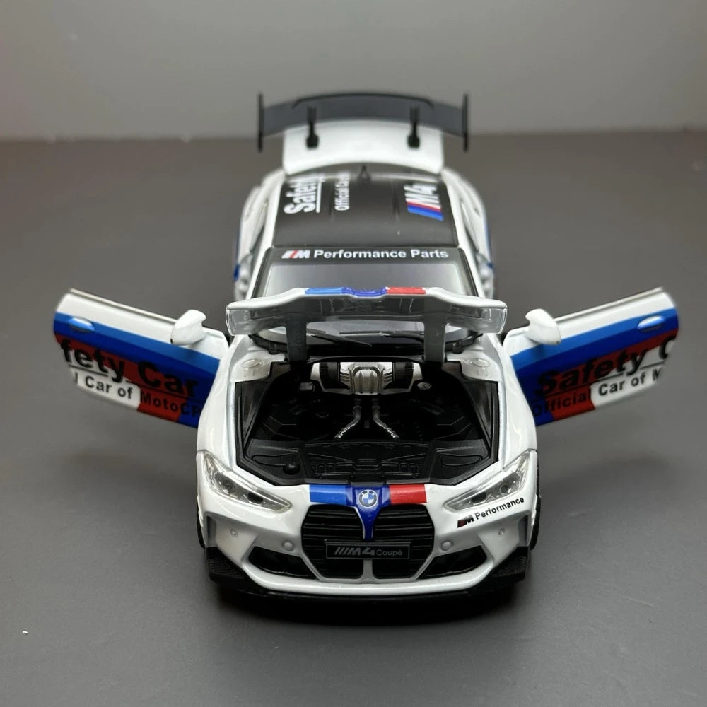 [TOY] 1:32 BMW 2023 G82 M4 MotoGP Safety Car White Model Car Die-Cast
