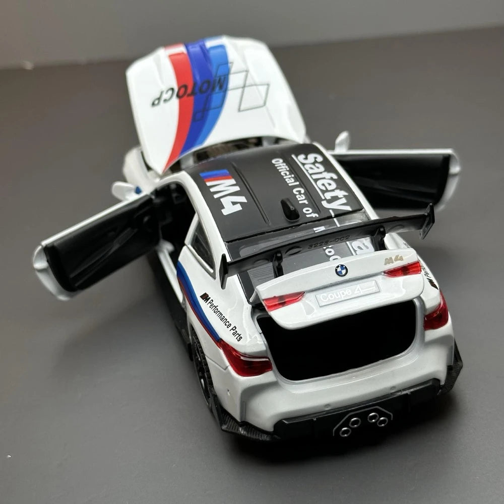 [TOY] 1:32 BMW 2023 G82 M4 MotoGP Safety Car White Model Car Die-Cast