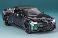 [TOY] 1:32 BMW 2023 G82 M4 viola modellino di auto Die-Cast