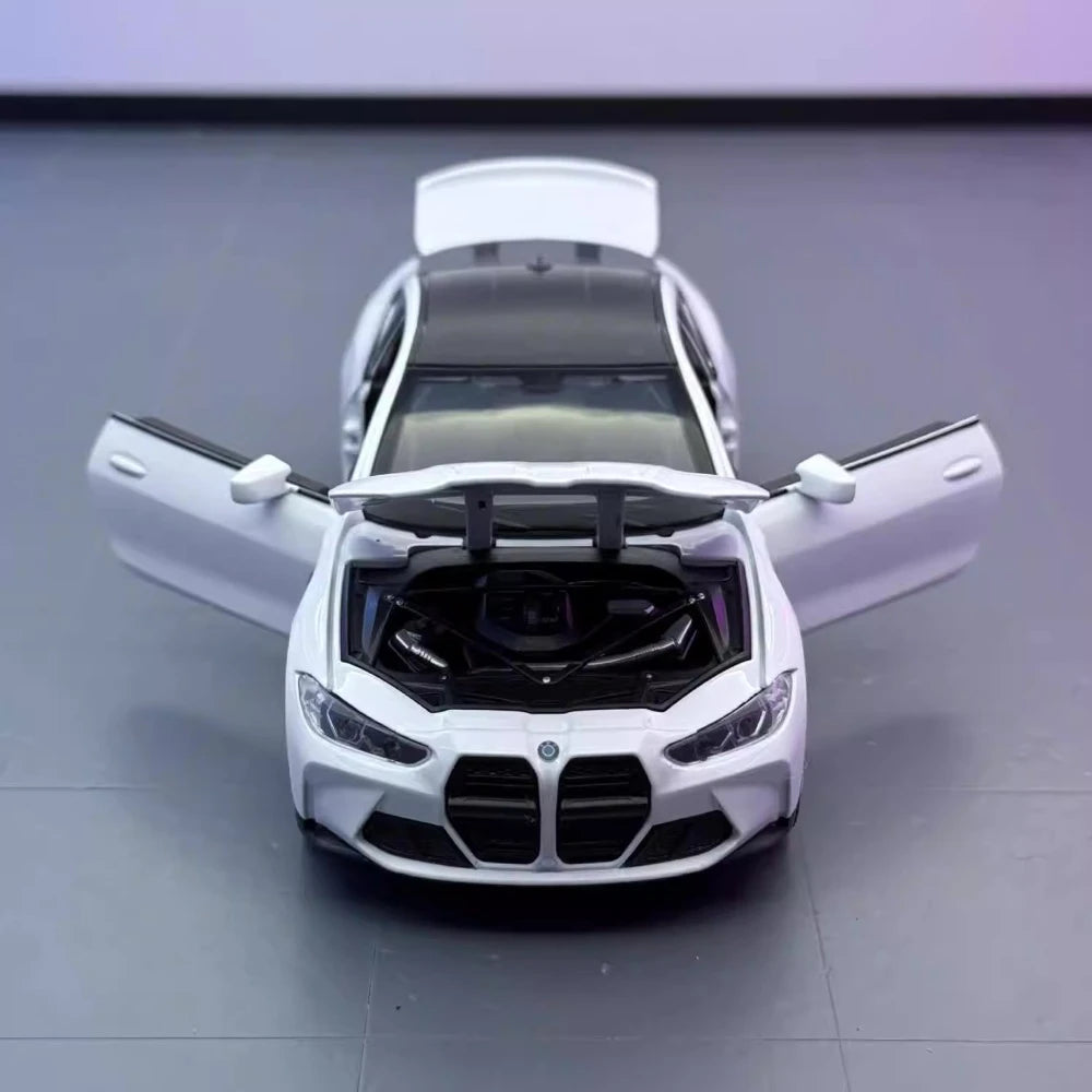 [TOY] 1:32 BMW 2023 G82 M4 White Model Car Die-Cast