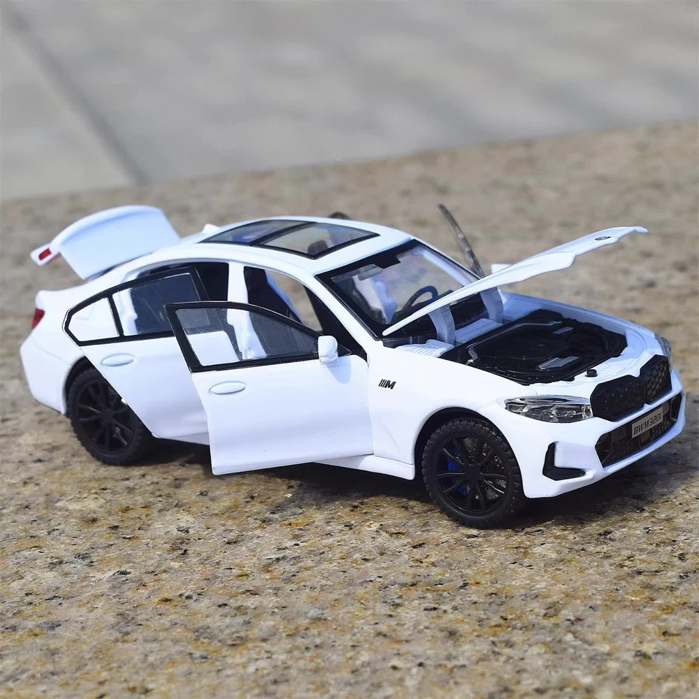 [TOY] 1:32 BMW 2024 G20 320i White Model Car Die-Cast