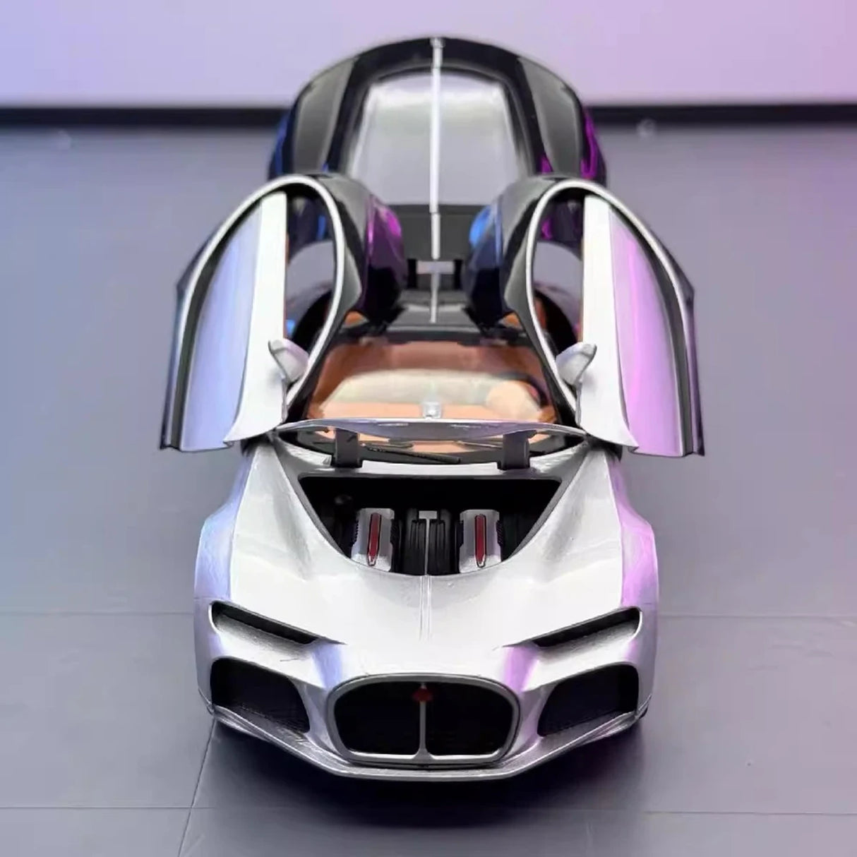 [TOY] 1:32 Bugatti 2015 Atlantic silver modellbil Die-Cast