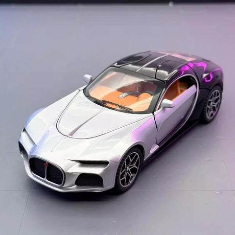[TOY] 1:32 Bugatti 2015 Atlantic Silver Model Car Die-Cast