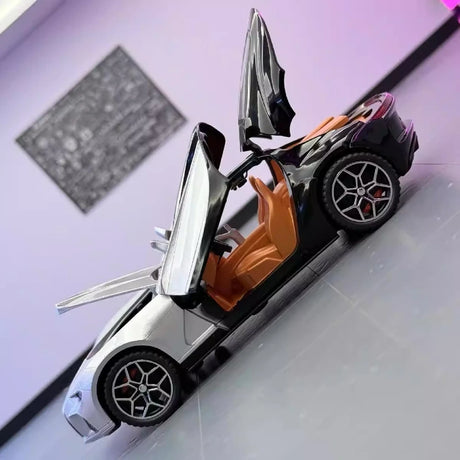 [TOY] 1:32 Bugatti 2015 Atlantic Silver Model Car Die-Cast