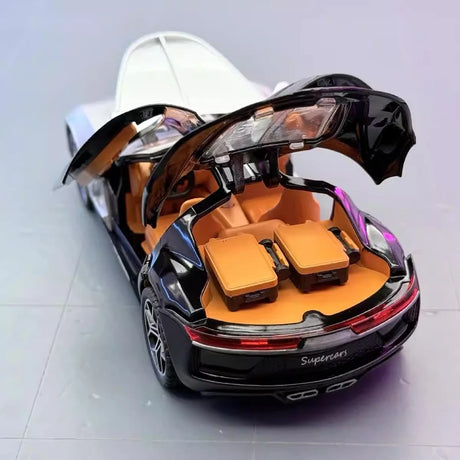 [TOY] 1:32 Bugatti 2015 Atlantic Silver Model Car Die-Cast