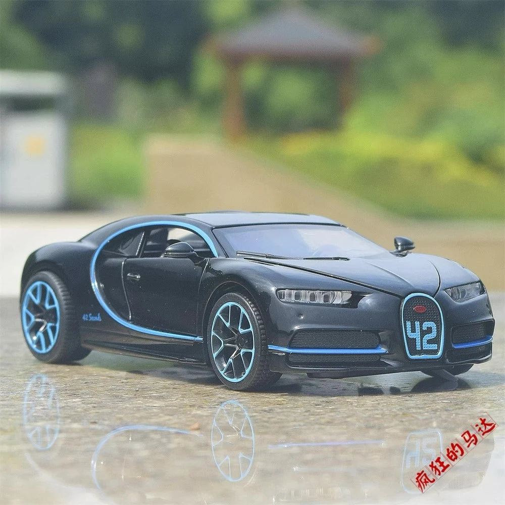 [TOY] 1:32 Bugatti 2016 Chiron Black Model Car Die-Cast