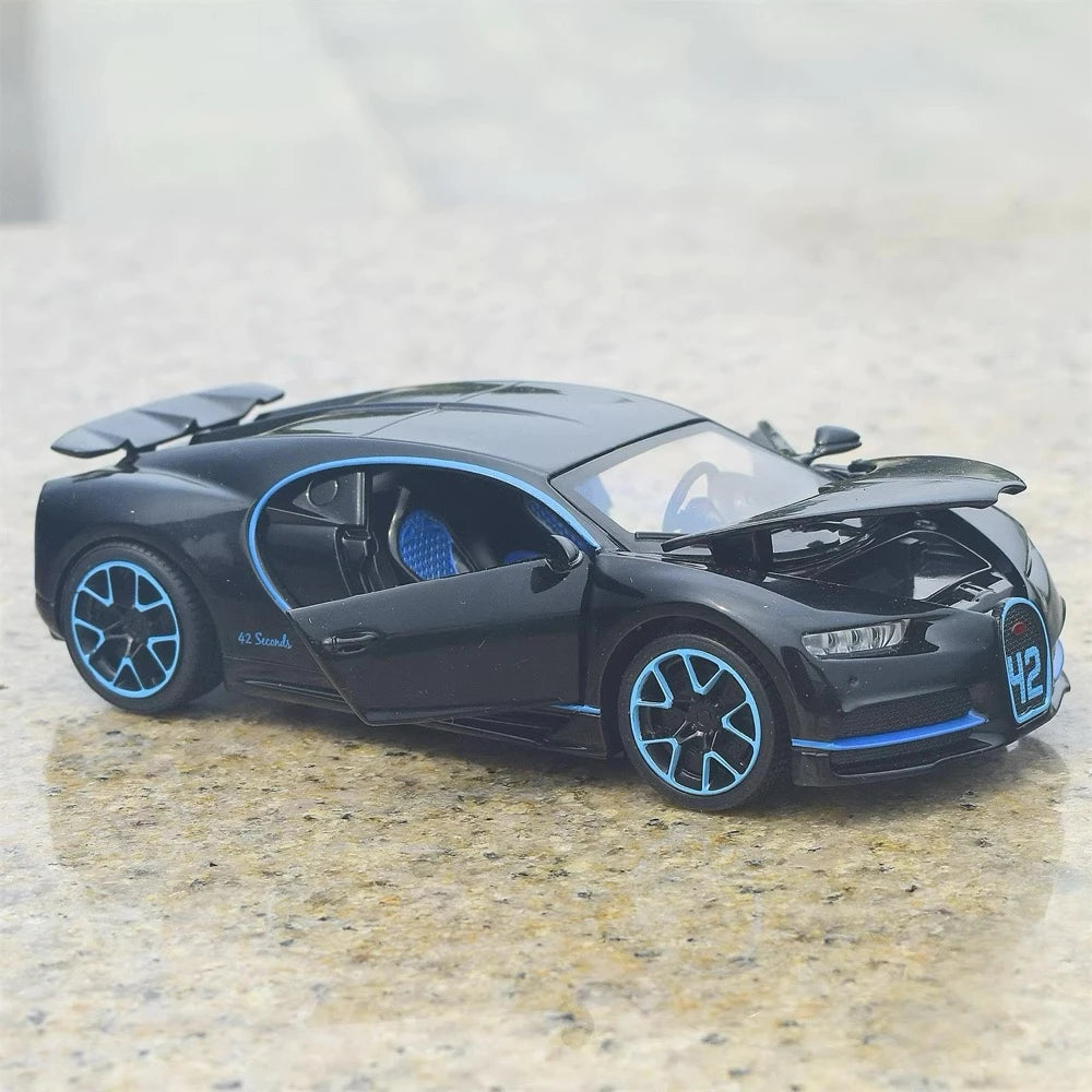 [TOY] 1:32 Bugatti 2016 Chiron Black Model Car Die-Cast