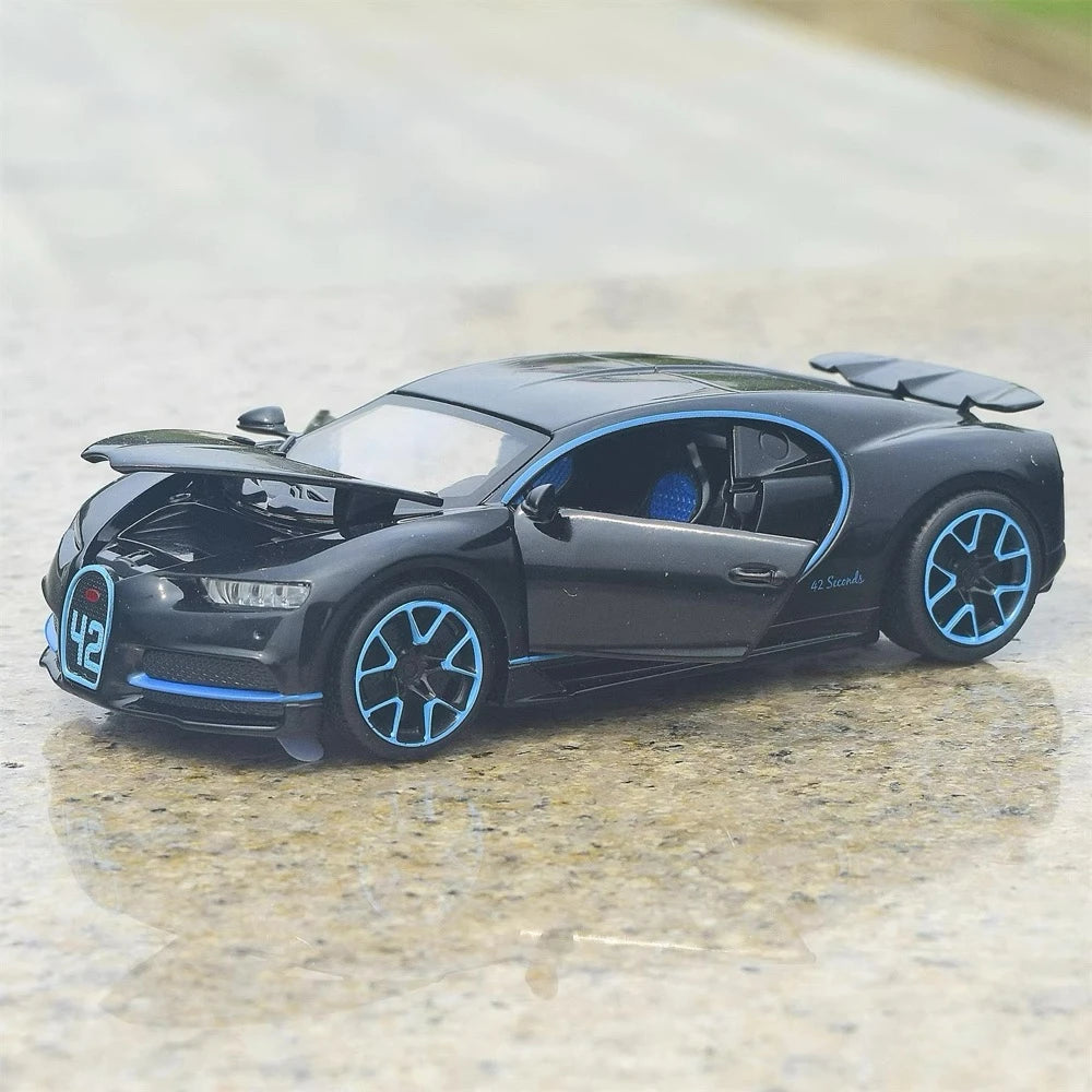 [TOY] 1:32 Bugatti 2016 Chiron Black Model Car Die-Cast