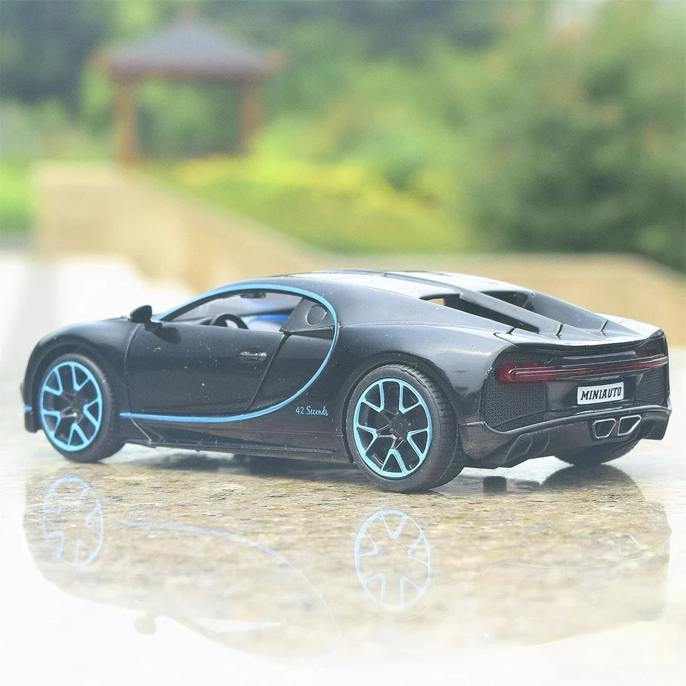 [TOY] 1:32 Bugatti 2016 Chiron Black Model Car Die-Cast